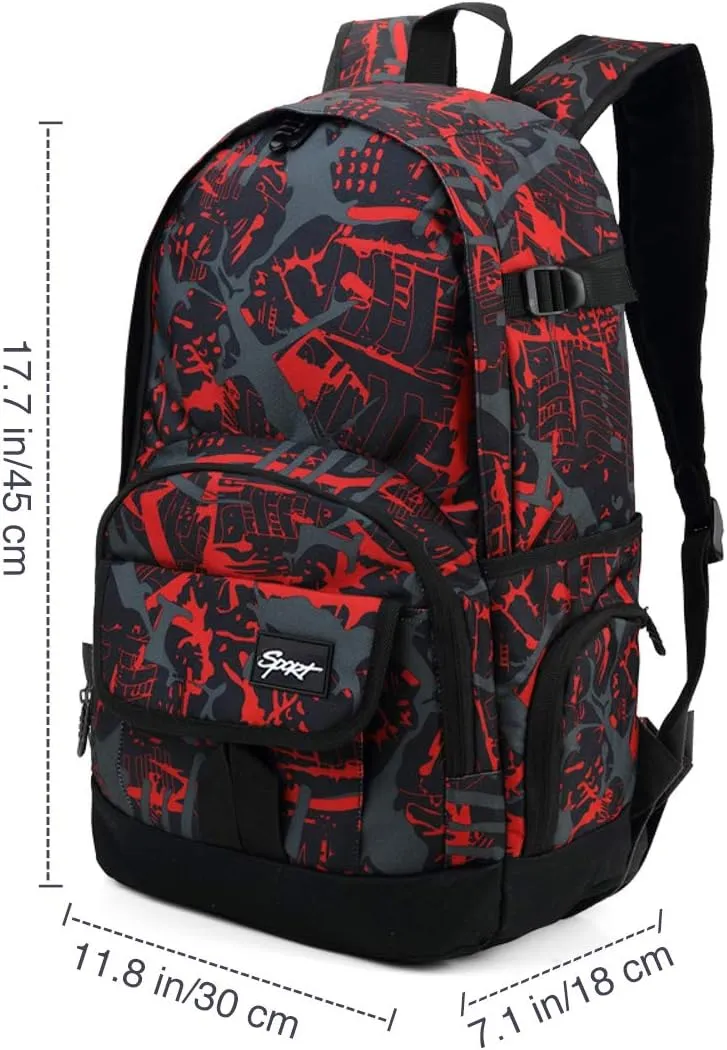rickyh style School Backpack Travel Bag for Men & Women Lightweight College Back Pack with Laptop Compartmen
