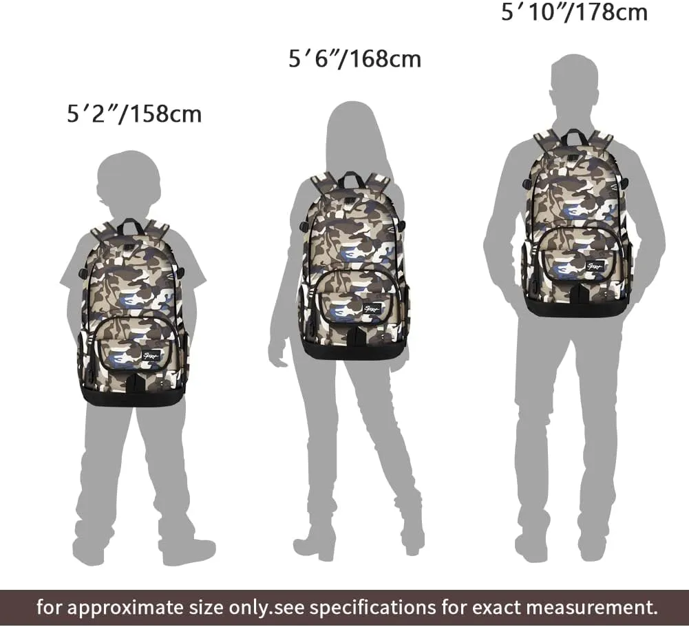 rickyh style School Backpack Travel Bag for Men & Women Lightweight College Back Pack with Laptop Compartmen