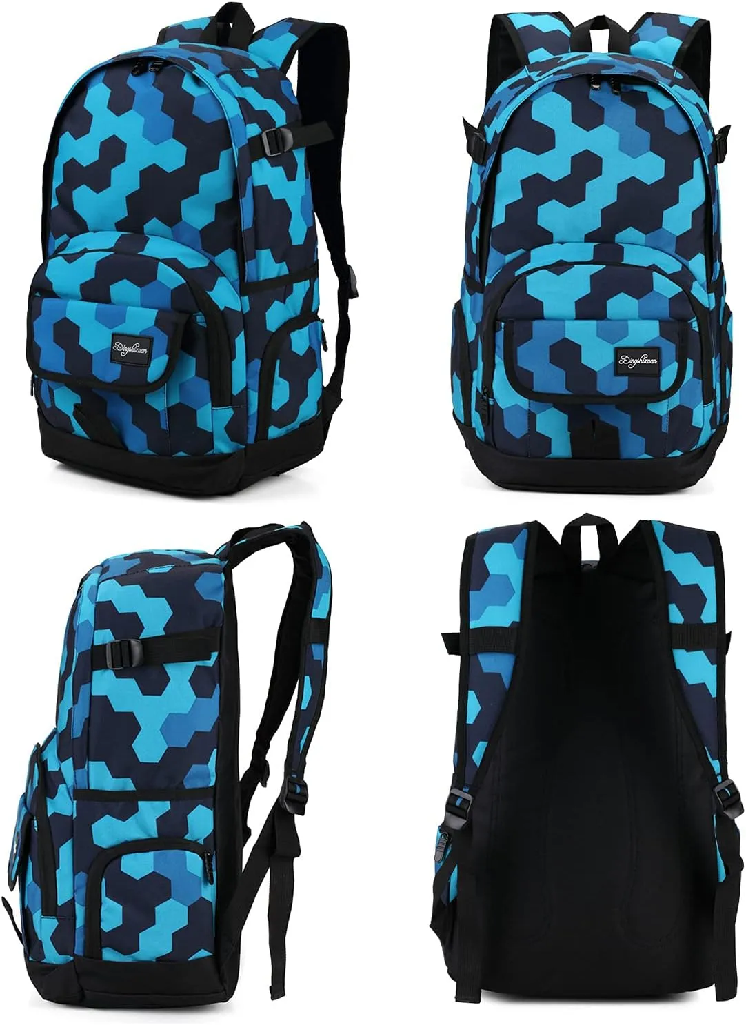 rickyh style School Backpack Travel Bag for Men & Women Lightweight College Back Pack with Laptop Compartmen