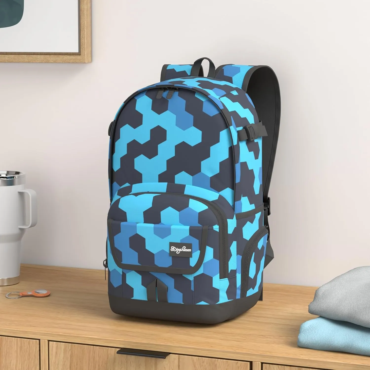 rickyh style School Backpack Travel Bag for Men & Women Lightweight College Back Pack with Laptop Compartmen