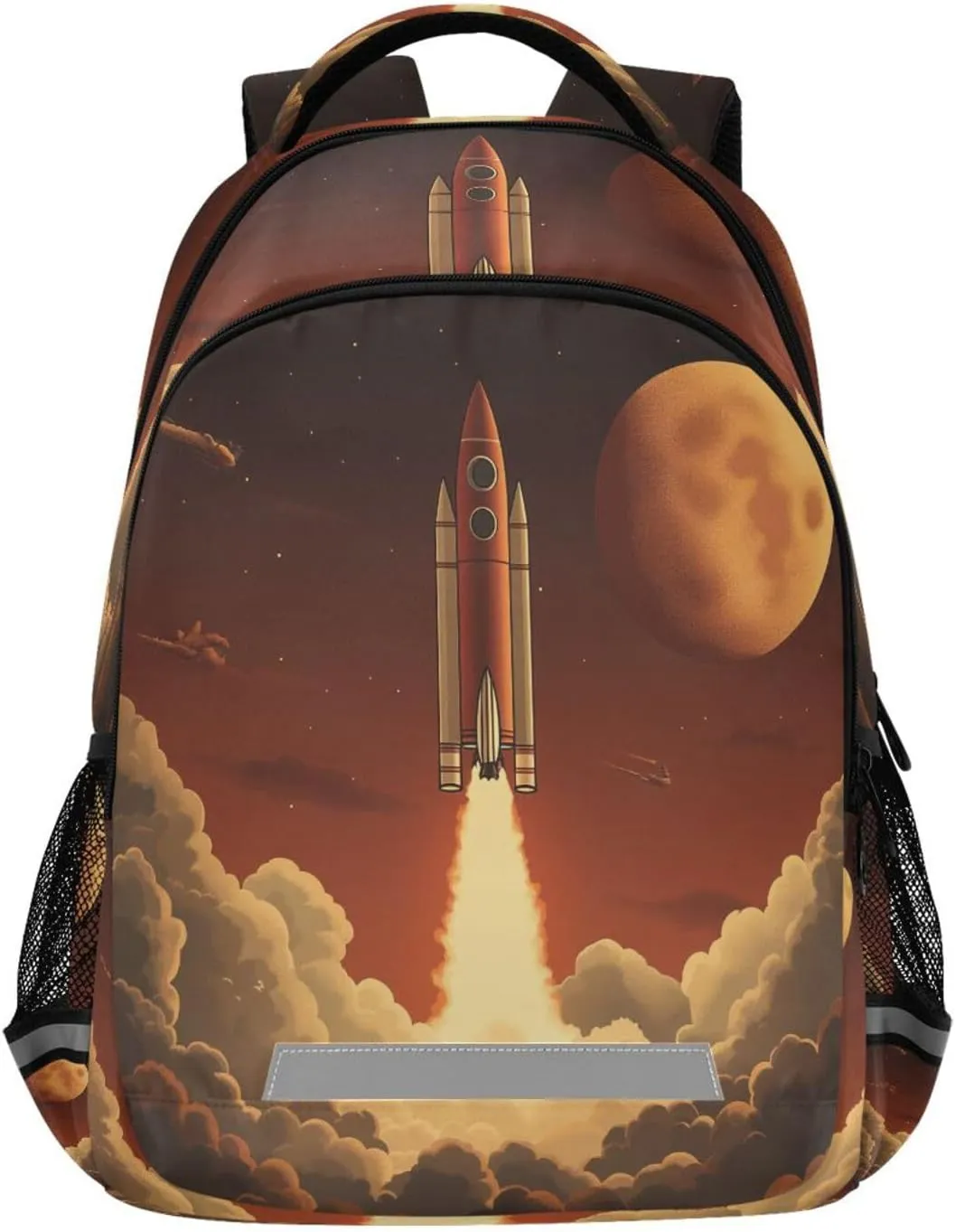 Rocket Launch Backpack for Boys Girls Kids Elementary Bookbag School Bag Students Daypack Travel Rucksack