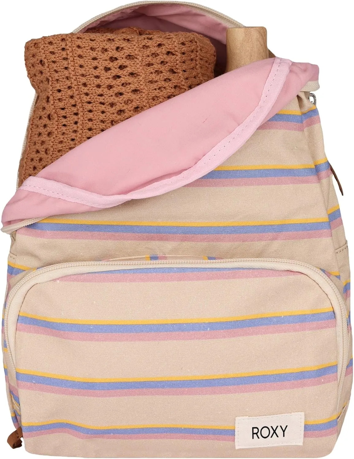 Roxy Women Always Core Mini Backpack, Banana Cream Stripe, One Size