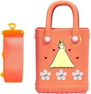 Rubber Beach Bag with Strap, Bitty EVA Tote Bag with 6 Sports Charms