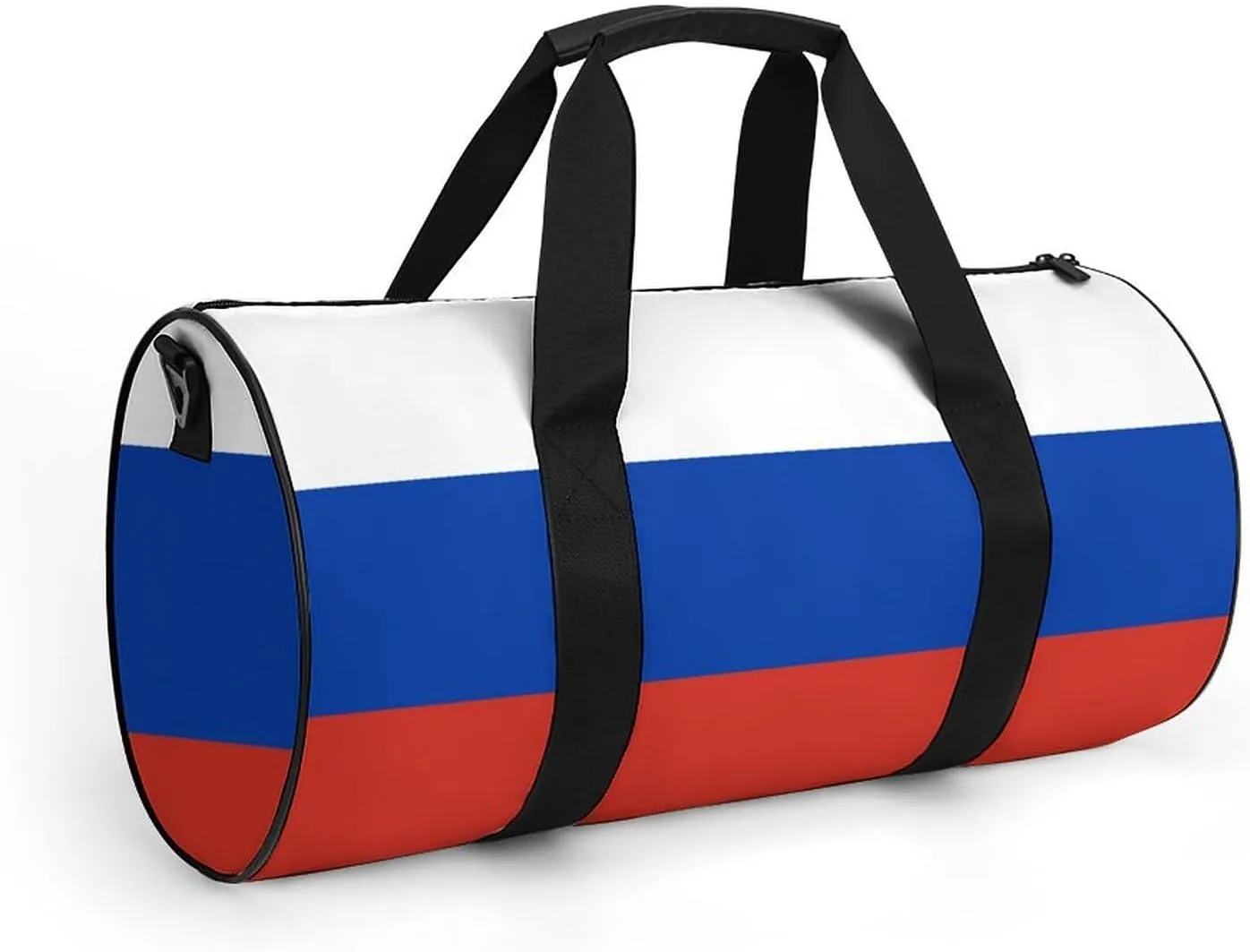 Russia Flag Large Capacity Gym Bag for Women Men with Wet Pocket Travel Duffel