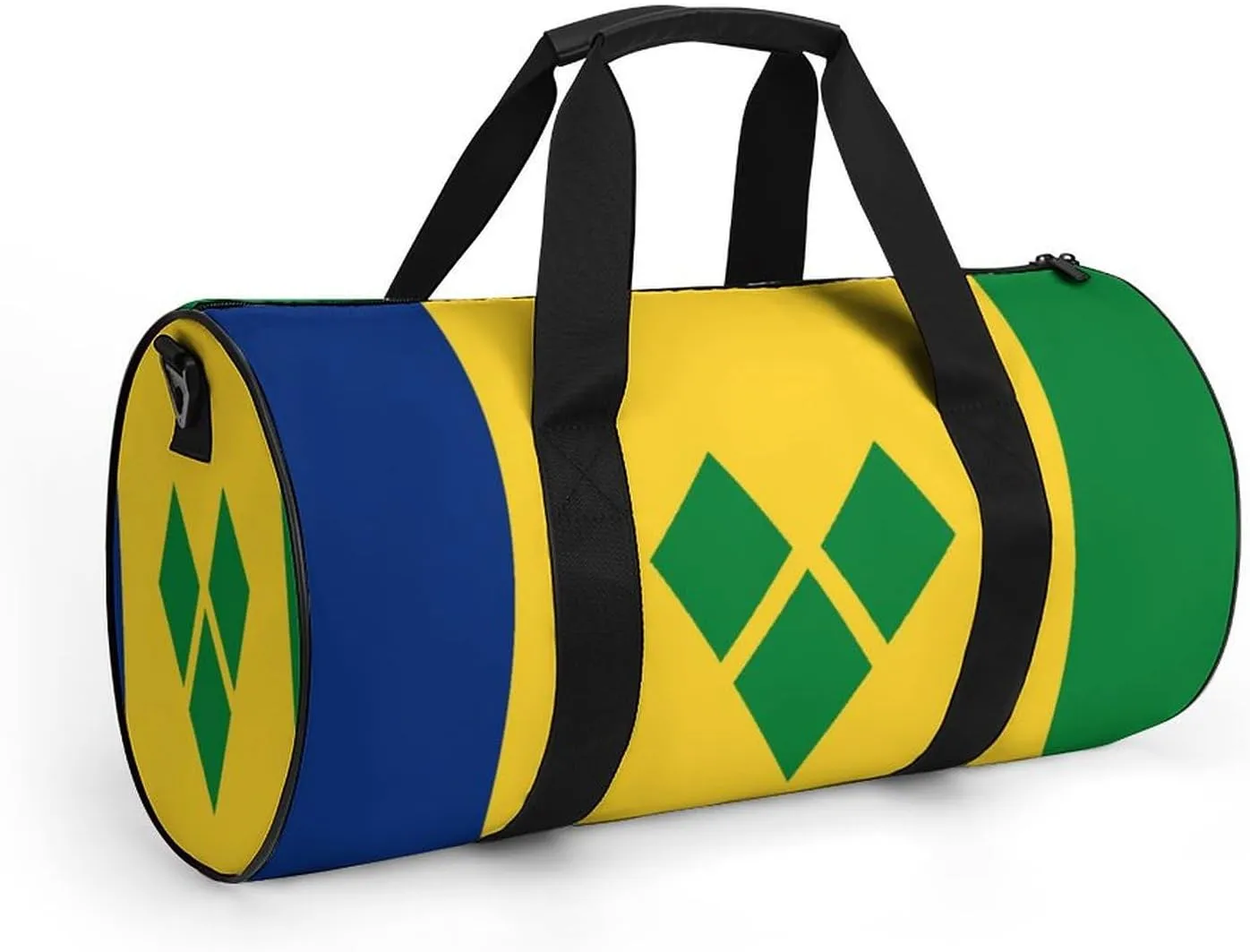 Saint Vincent Grenadines Flag Gym Bag for Men Women with Dry Wet Separation Sports Travel Duffel