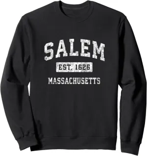 Salem Massachusetts MA Vintage Established Sports Design Sweatshirt