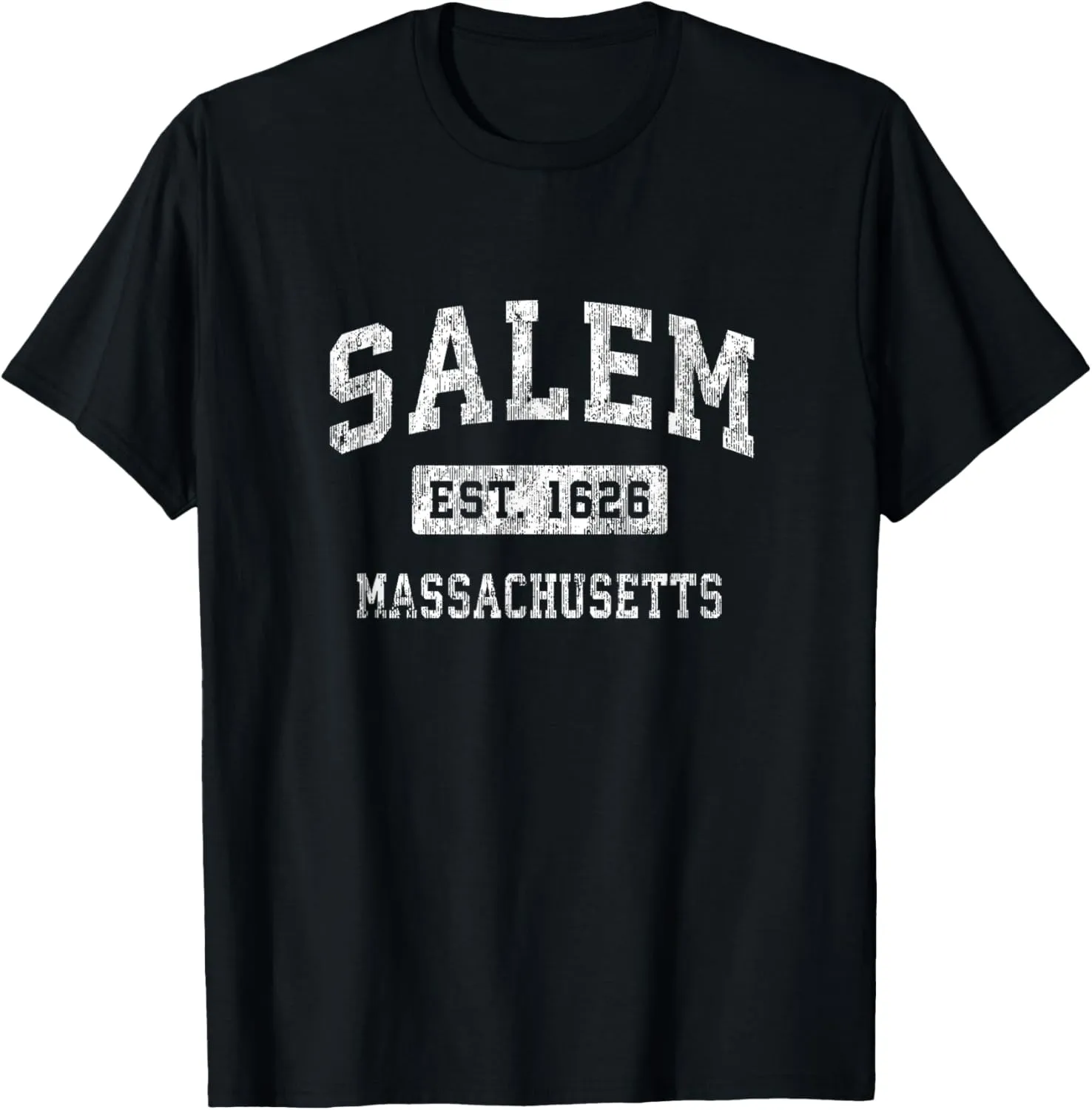 Salem Massachusetts MA Vintage Established Sports Design T-Shirt