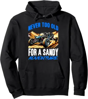 Sand Sun Beach Sand Race Rail Racing Car Old Dune Buggy Pullover Hoodie