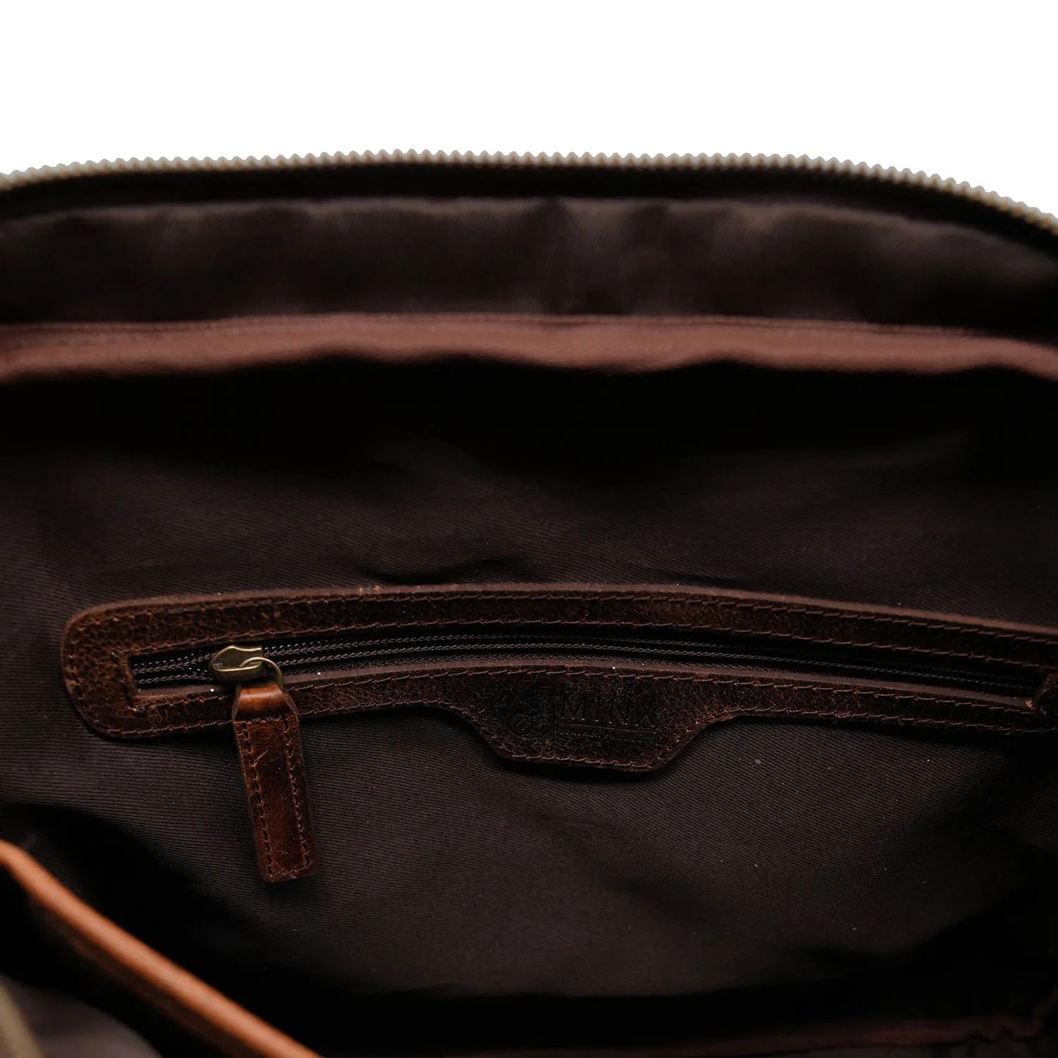 Santorini Slim Leather Laptop Bag