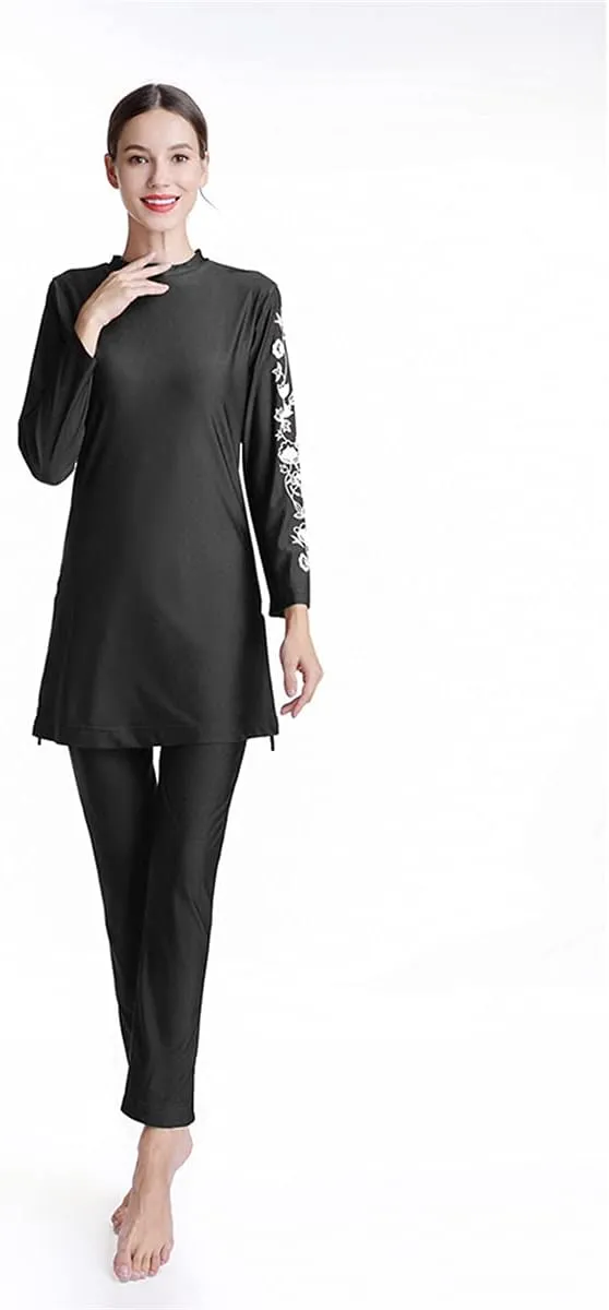 SARBUTER Muslim Swimwear for Women Modest Full Cover Swimsuit Long Sleeve Hijab Burkini