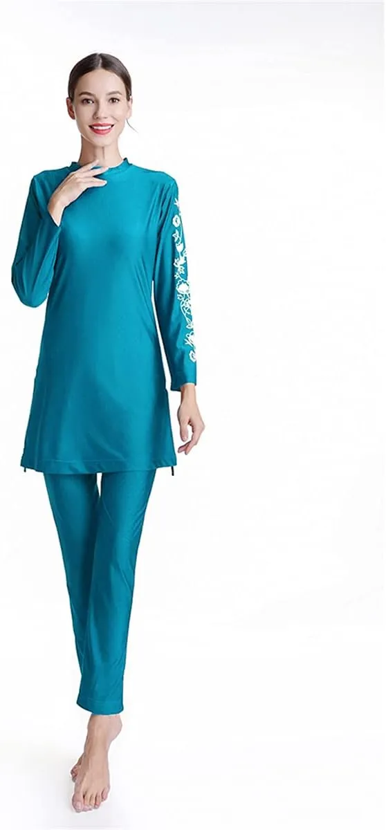 SARBUTER Muslim Swimwear for Women Modest Full Cover Swimsuit Long Sleeve Hijab Burkini