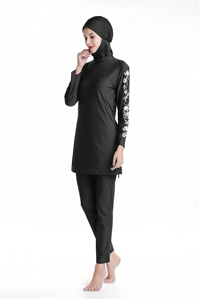 SARBUTER Muslim Swimwear for Women Modest Full Cover Swimsuit Long Sleeve Hijab Burkini