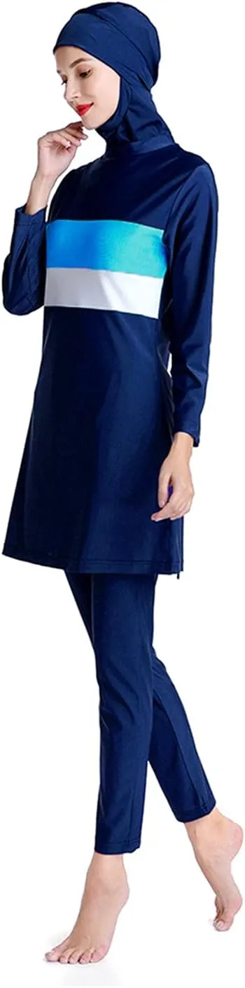 SARBUTER Women Muslim Swimsuits for Modest Full Cover Swimwear Long Sleeve Islamic Hijab Burkini
