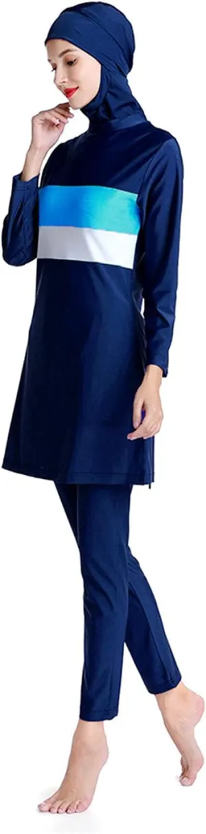 SARBUTER Women Muslim Swimsuits for Modest Full Cover Swimwear Long Sleeve Islamic Hijab Burkini