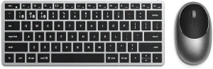 Satechi Slim X1 Bluetooth Backlit Keyboard & M1 Bluetooth Wireless Mouse - Rechargeable Type-C Port - Compatible with 2022 MacBook Pro/Air M2, 2021 MacBook Pro M1 Pro & Max, 2021 iMac, M1 Mac Mini