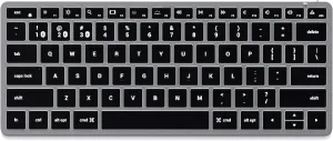 Satechi Slim X1 Bluetooth Backlit Keyboard – Illuminated Keys & Multi-Device Sync – for M2/ M1 MacBook Pro/Air, M2/ M1 iPad Pro/Air, M2 Mac mini, iMac M1 - Space Gray