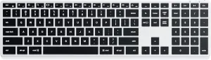 Satechi Slim X3 Bluetooth Backlit Keyboard with Numeric Keypad – Illuminated Keys & Multi-Device Sync – for M2/ M1 MacBook Pro/Air, M2/ M1 iPad Pro/Air, M2 Mac mini, iMac M1 - Silver