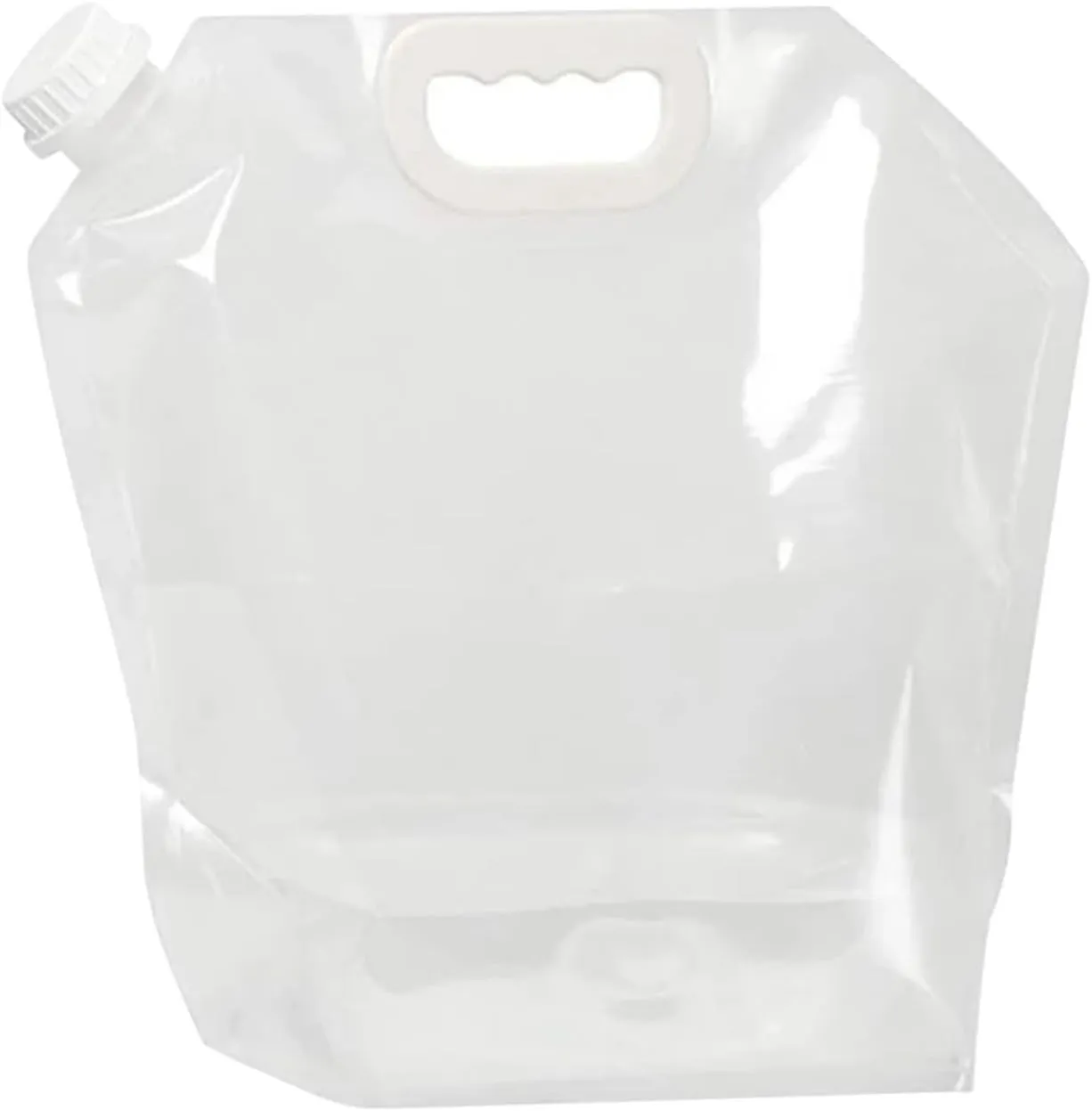 SBTRKT Water Bags with Faucet Water Tank Foldable Portable Drinking Outdoor Camp Cooking Picnic BBQ Water Container Bag 5L/10L (Color : White 5L no Faucet)