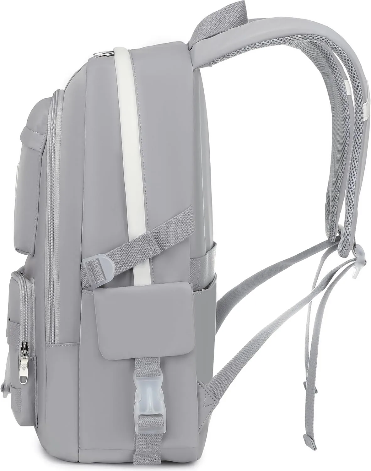 School Backpack for Girls Backpack Cute Bookbag Kawaii School Bag Anime College for Teen Girls (Grey)