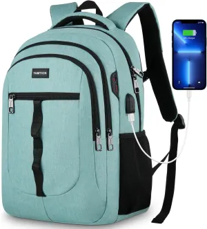School Backpack for Teen Girls and Boys 15.6 inch Laptop Bookbag Backpack with USB for High School College Students