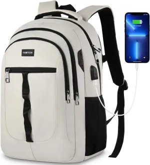 School Book Bag for Teen Girls and Boys Unisex Laptop Bookbag Backpack with USB for High School College Students