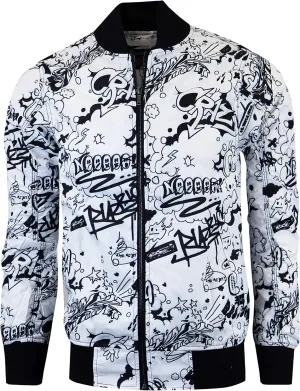 Screenshotbrand Lightweight Hooded Water Resistant Windbreaker - Zip-up Fashion Map Print Rain Jacket