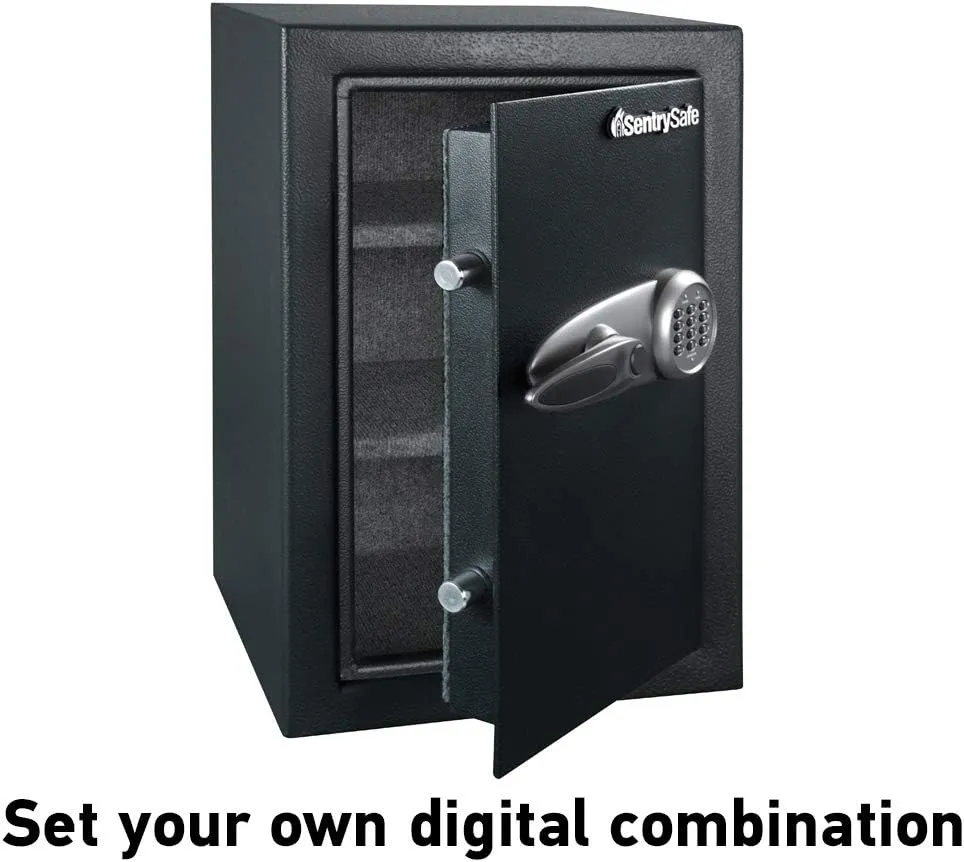 SentrySafe XX-Large Black Floor Safe with Digital Coded Keypad, Gun Safe for Handgun or Other Valuables, 2.2 Cubic Feet, T6-331