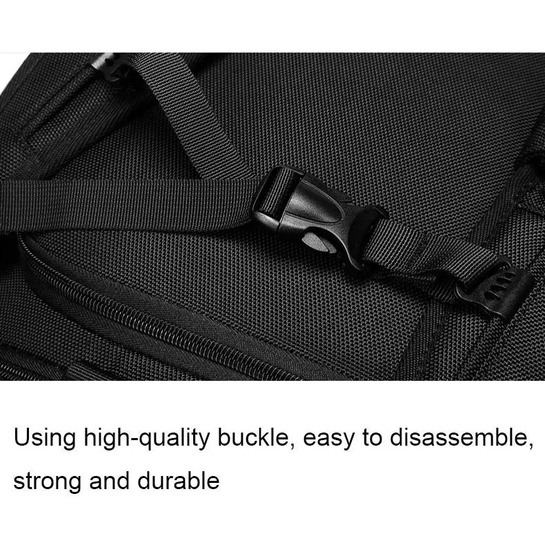 Separate Wet / Dry Large Gym Bag - Black