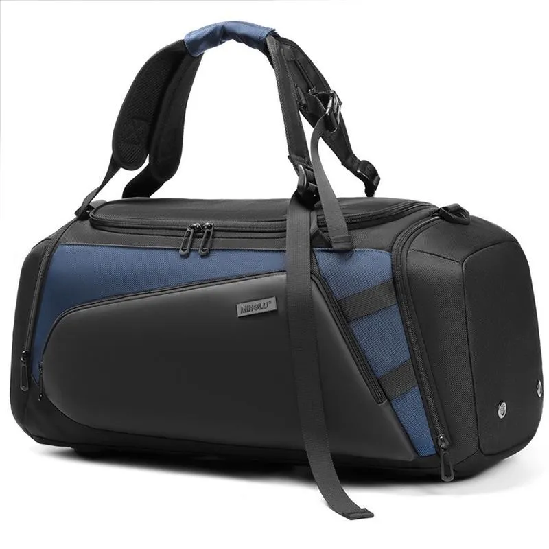 Separate Wet / Dry Large Gym Bag - Black