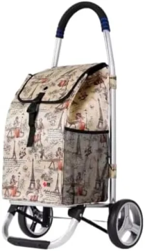 Shopping Trolley Grocery Shopping Cart Folding Shopping Trolley With Removable Waterproof Oxford Cloth Shopping Bag Shopping Cart For Laundry Grocery Folding Shopping Trolley Cart Grocery Cart(B,2 whe