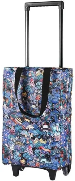 Shopping Trolley Grocery Shopping Cart Shopping Bag with Wheels Foldable Lightweight, Trolley Grocery Bags Waterproof Insulated Shopping Folding Shopping Trolley Cart Grocery Cart