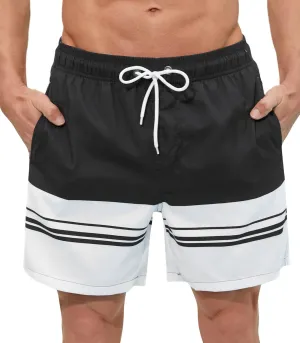 SILKWORLD Men's Swim Trunks Quick Dry Shorts with Pockets