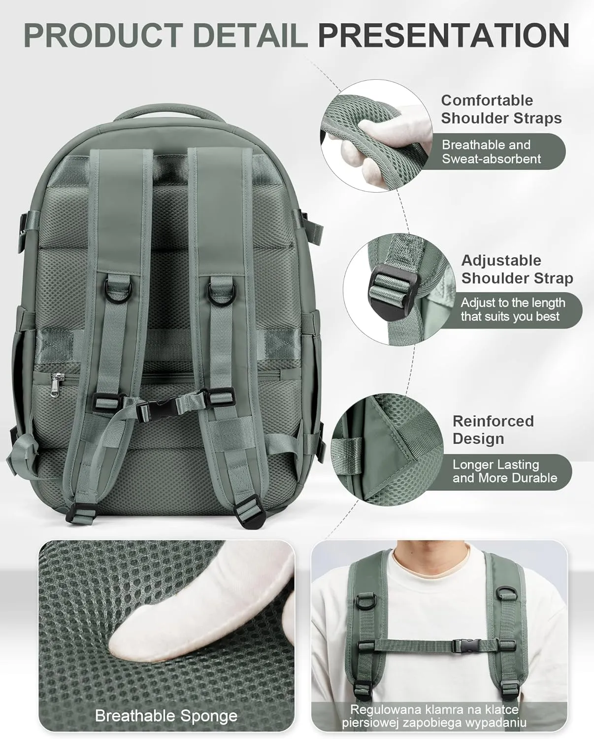 simple Travel Backpack For Women Men Carry On Backpack For Airplanes Personal Item Travel Bag Travel Essentials Lightweight Casual Daypack Luggage Backpack(Green)
