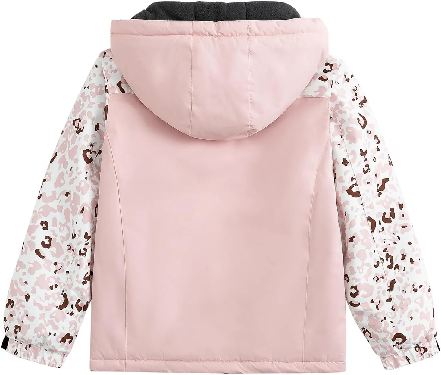 Simplee kids Girls Waterproof Ski Snow Jacket Fleece Colorful Winter Coat Warm Hooded