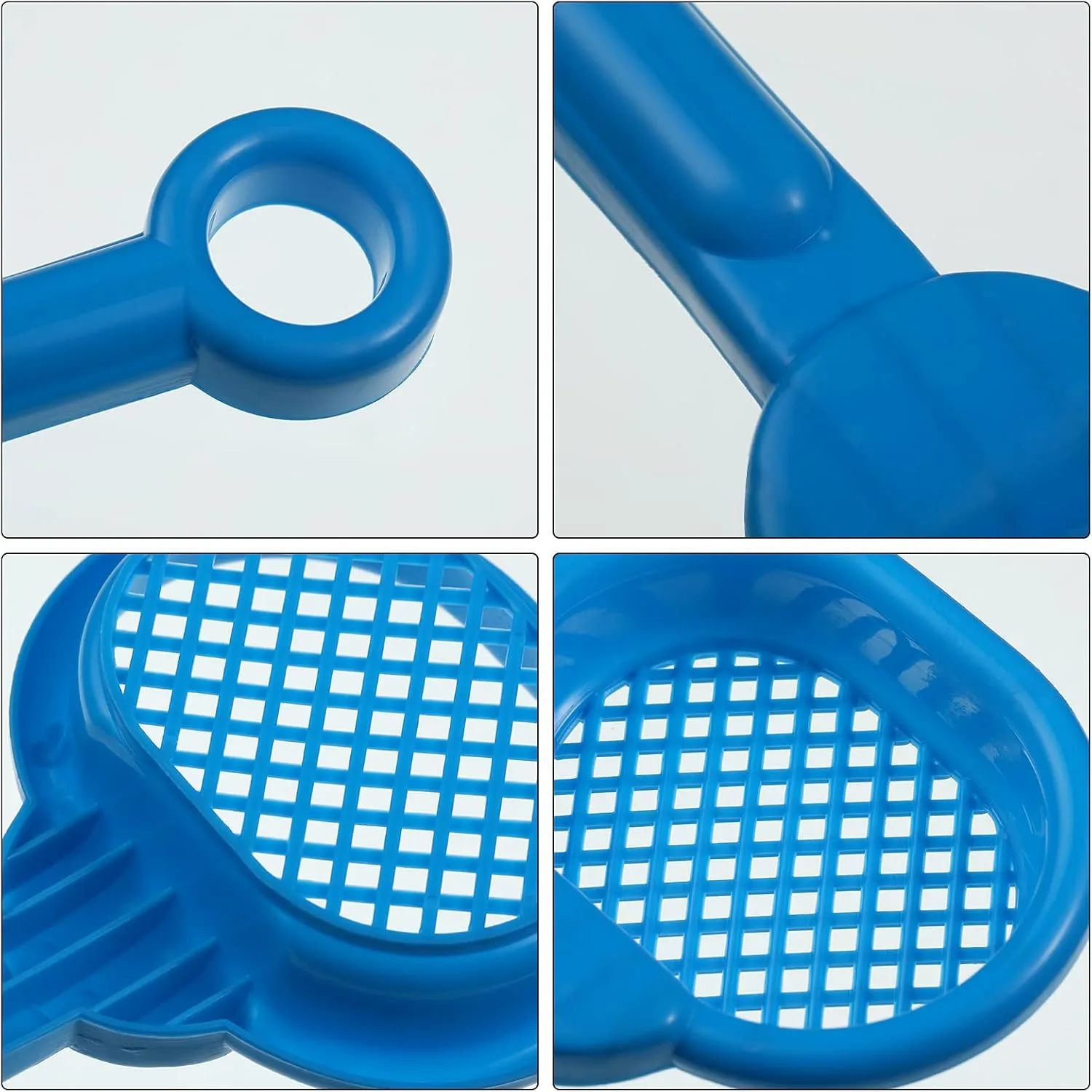 Skylety 8 Pieces Kids Beach Sand Shovels Colorful Plastic Rake Sand Sifter Toy Shovel for Teens Garden Summer Beach Toys(Fresh Style)