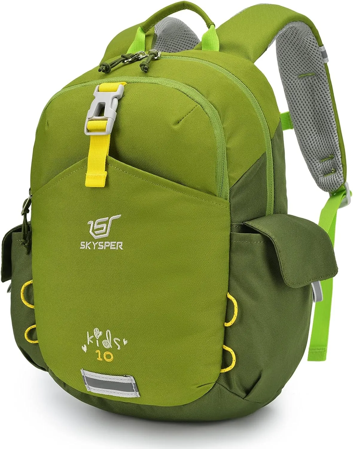 SKYSPER Kids Backpack 10L Toddler Backpack Travel Daypack for Preschool and Kindergarten(Green)