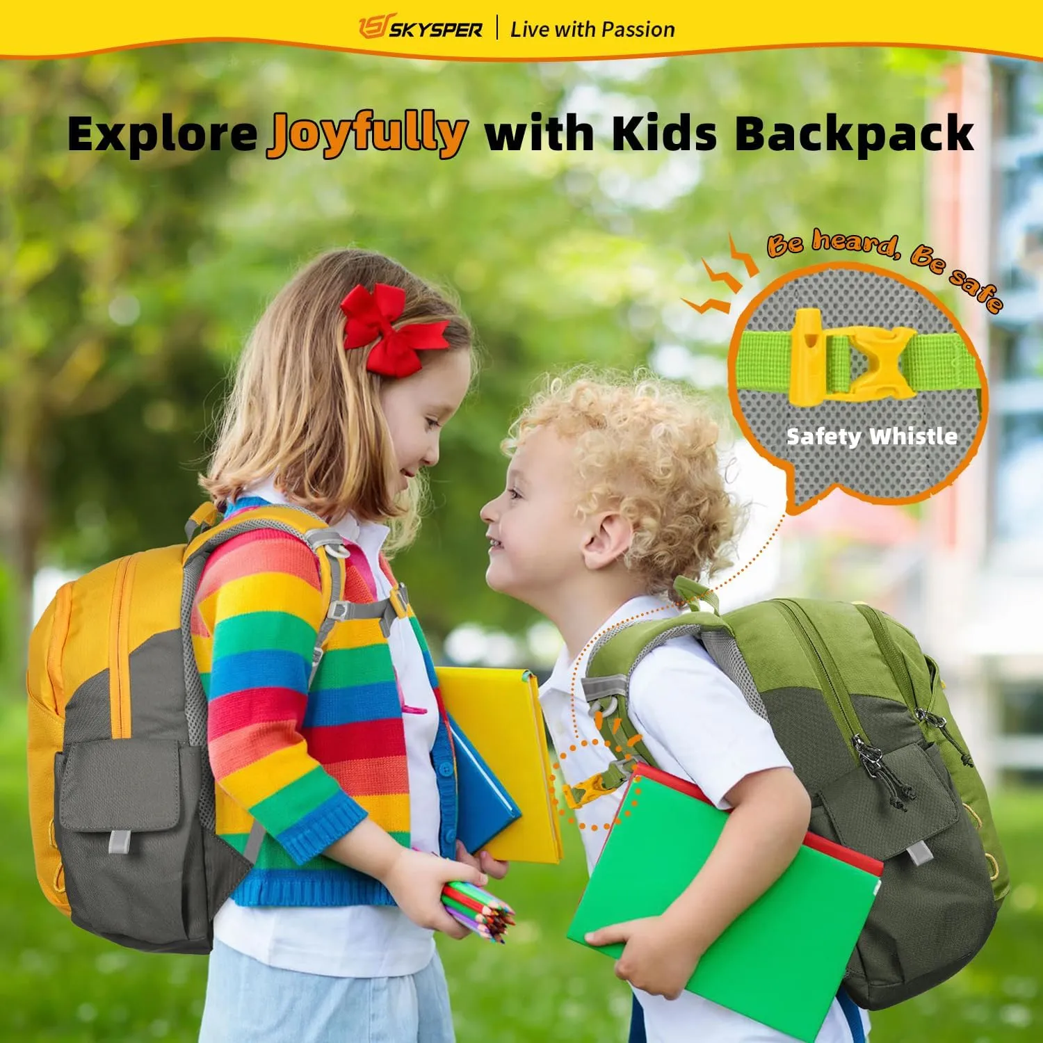 SKYSPER Kids Backpack 10L Toddler Backpack Travel Daypack for Preschool and Kindergarten(Green)