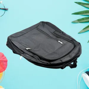 Slim Durable Polyester Laptop Backpack – Water-Resistant College Bag for Men & Women