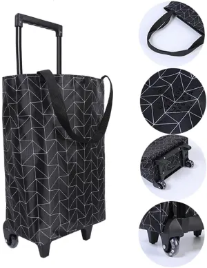 Small Collapsible Shopping Cart (Black)