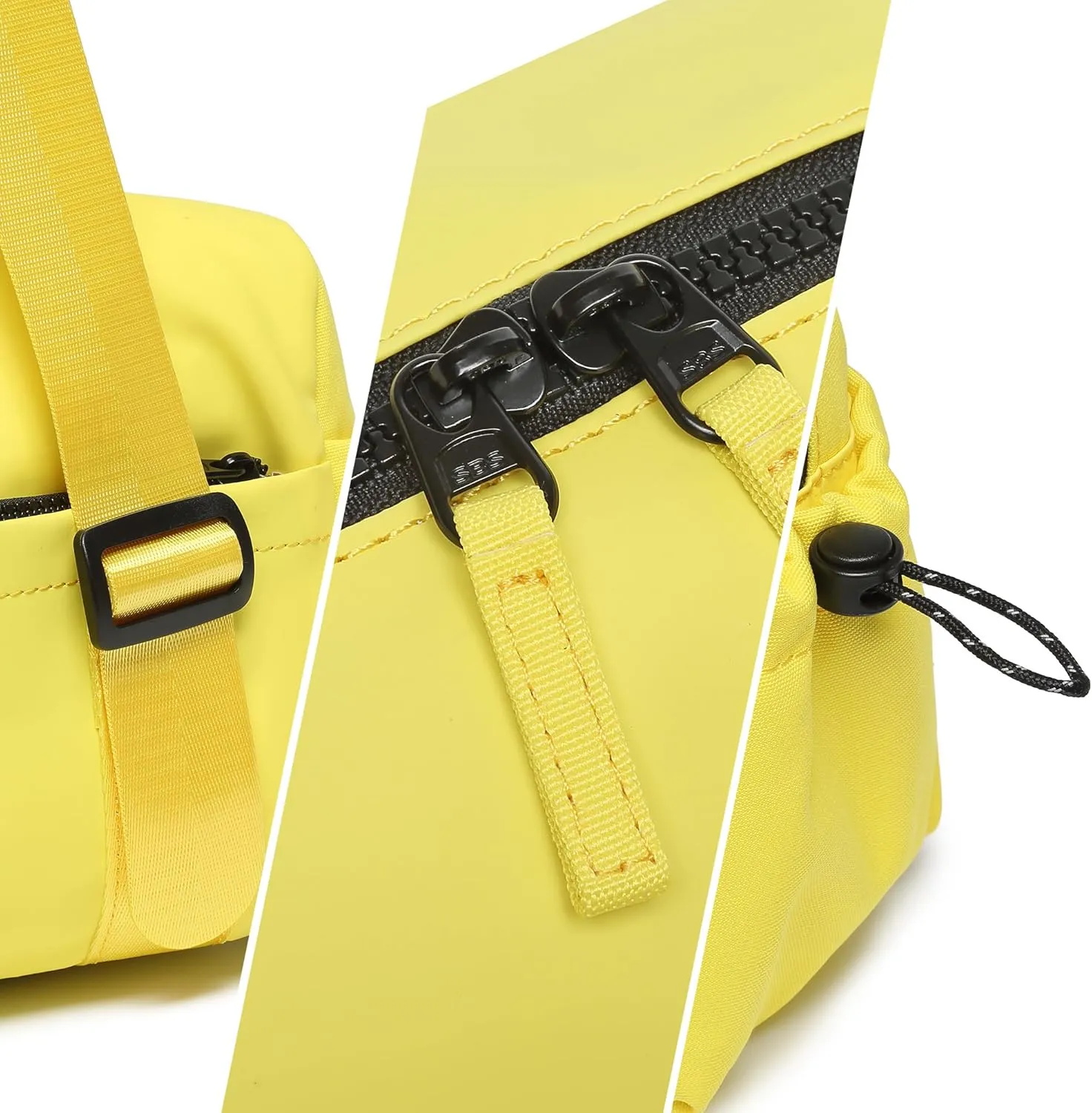 Small Gym Bag For Women Mini Gym Duffle Bag with Wet Compartment Waterproof Sports（Lemon Yellow Small）