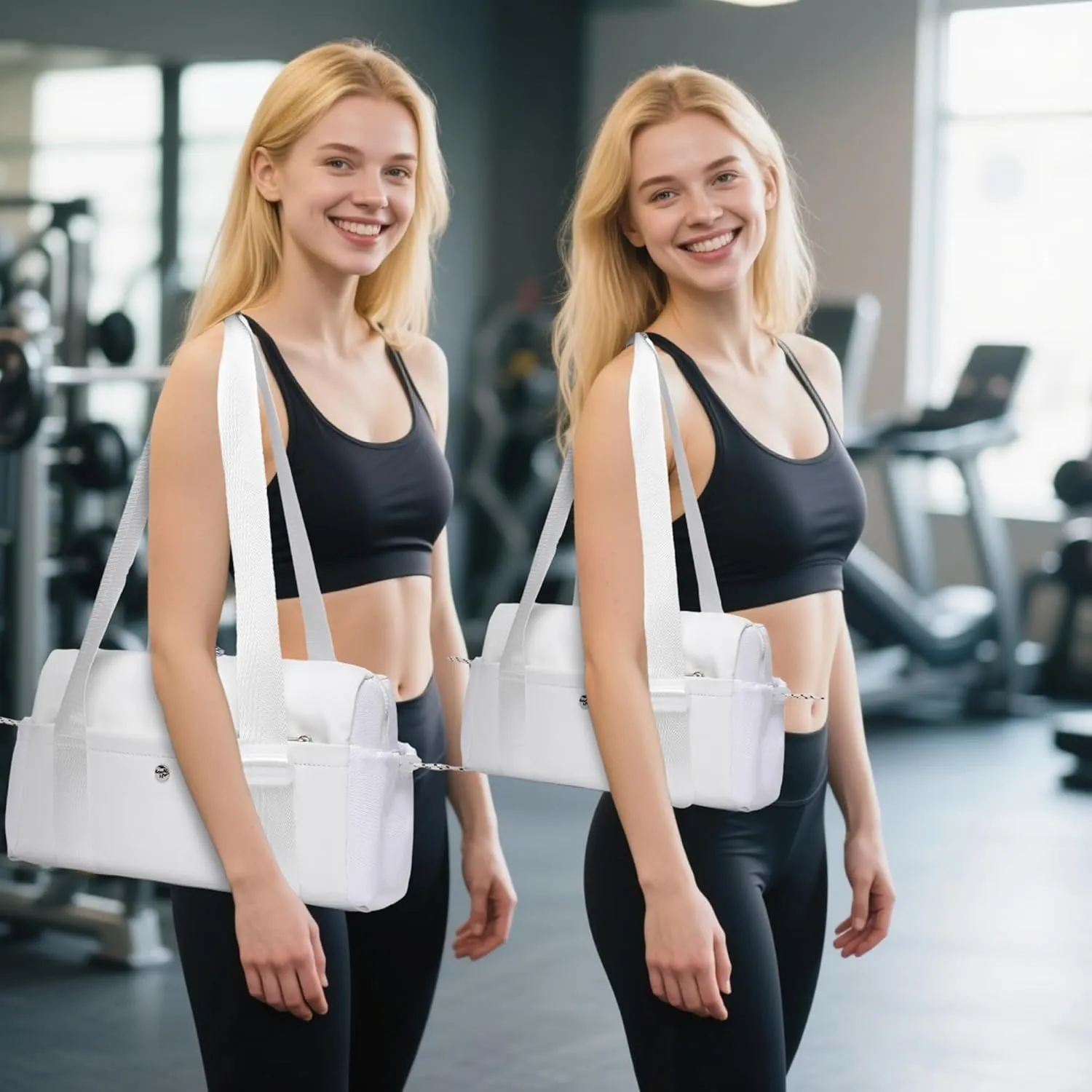 Small Gym Bag For Women Mini Gym Duffle Bag with Wet Compartment Waterproof Sports（Lemon Yellow Small）
