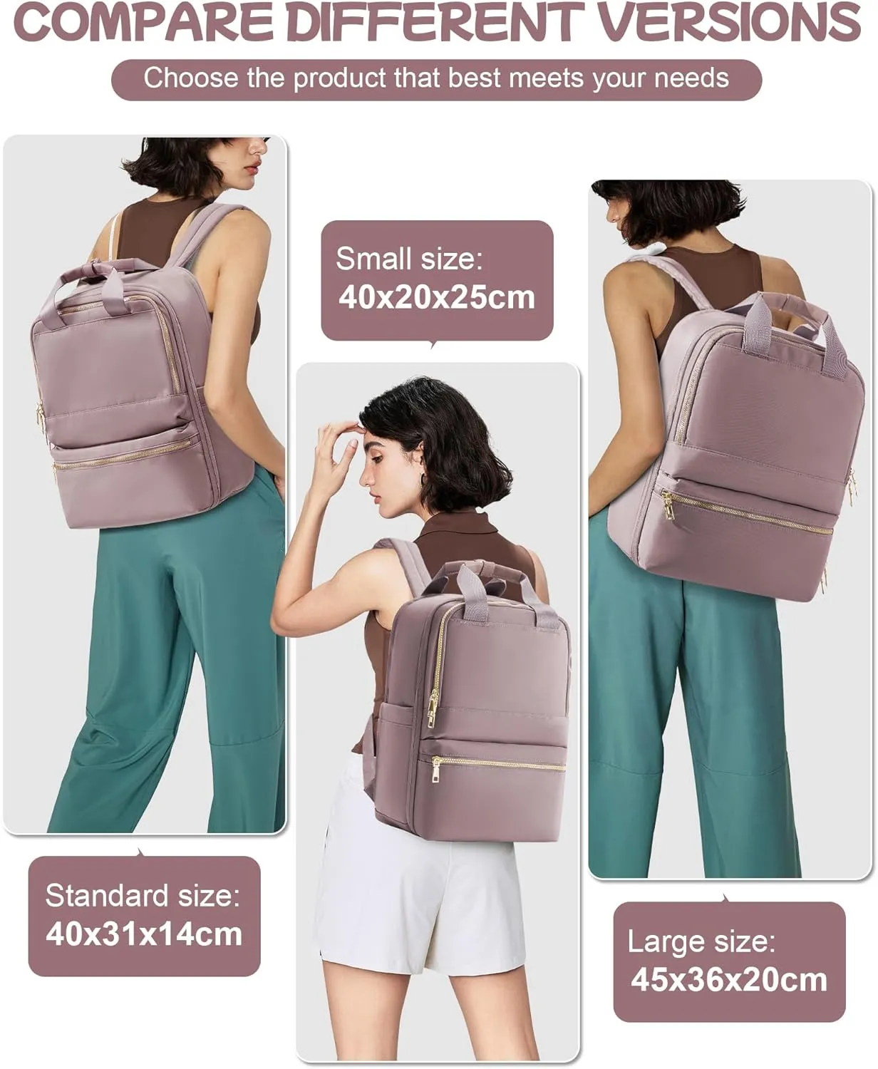 Small Travel Backpack For Women Travel Backpack Carry On Flight Approved Carry On Backpack Personal Item Travel Bag Laptop Teacher Backpack Work Backpack For Traveling On Airplane Pink Purple