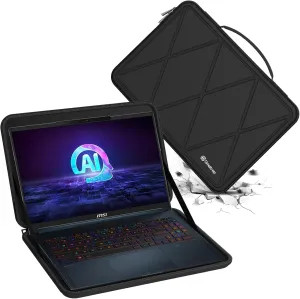 Smatree Hard EVA Protective Sleeve Case Compatible for 16 inch MSI CreatorPro 16 AI Studio - A1V Laptop, for 16 inch MSI Creator 16 AI Studio - A1V Laptop,Slim and Anti-Shock Case Notebook Bag(X8287)