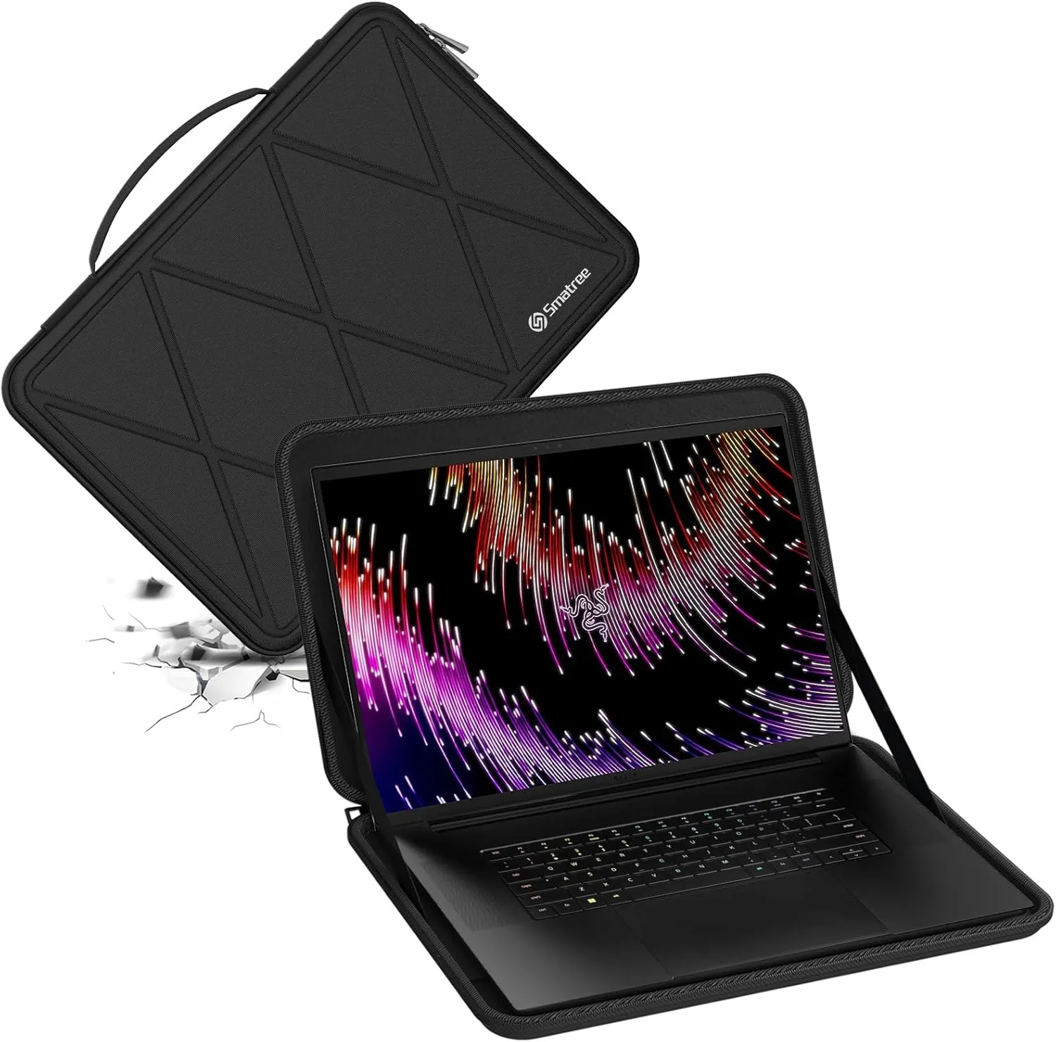 Smatree Hard EVA Protective Sleeve Case Compatible for 18 inch Razer Blade 18 2025/2024/2023, Slim and Anti-Shock Notebook Bag (Not Fit with Other 18 inch Laptop) (X8322)