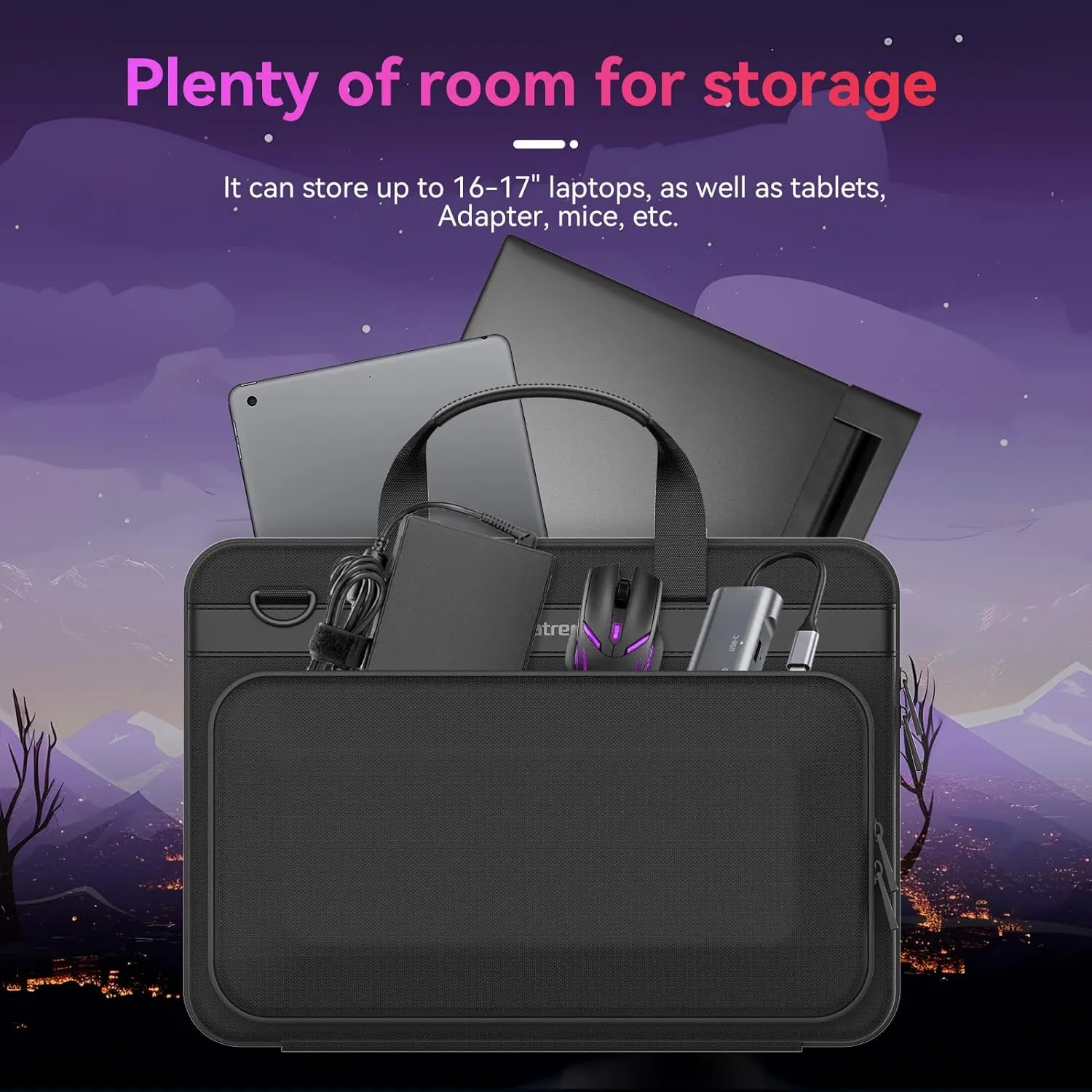 Smatree Heavy Duty Hard Shell Case Compatible for Acer Nitro 5/Aspire 7, for ASUS ROG Strix G16/SCAR 16, for DELL m16 R2/m16/G16, for MSI Stealth 16/GF65 Thin, for HP OMEN Laptop 16/EliteBook 650/655