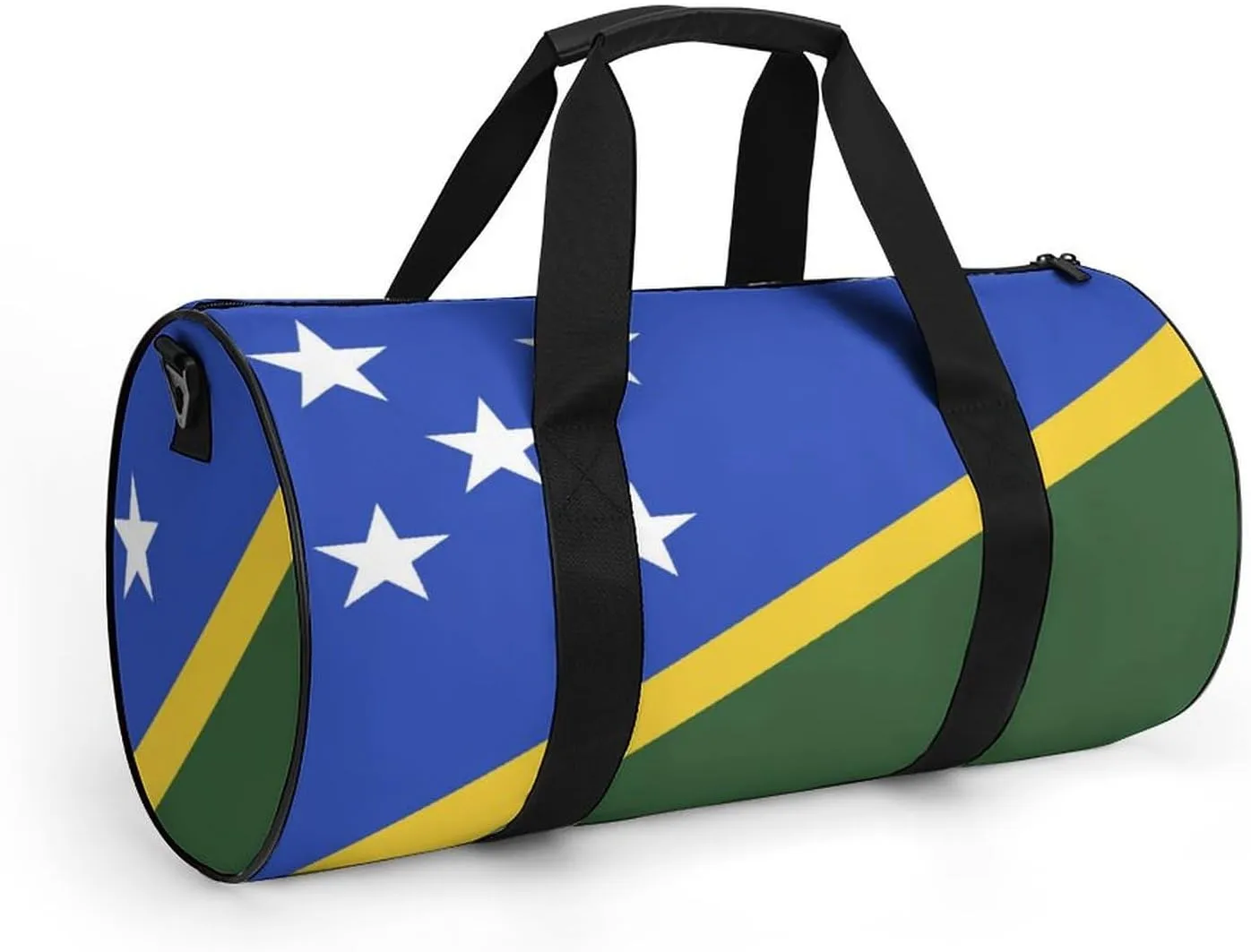 Solomon Lslands Flag Large Capacity Gym Bag for Men Women with Wet Pocket Sports Travel Tote
