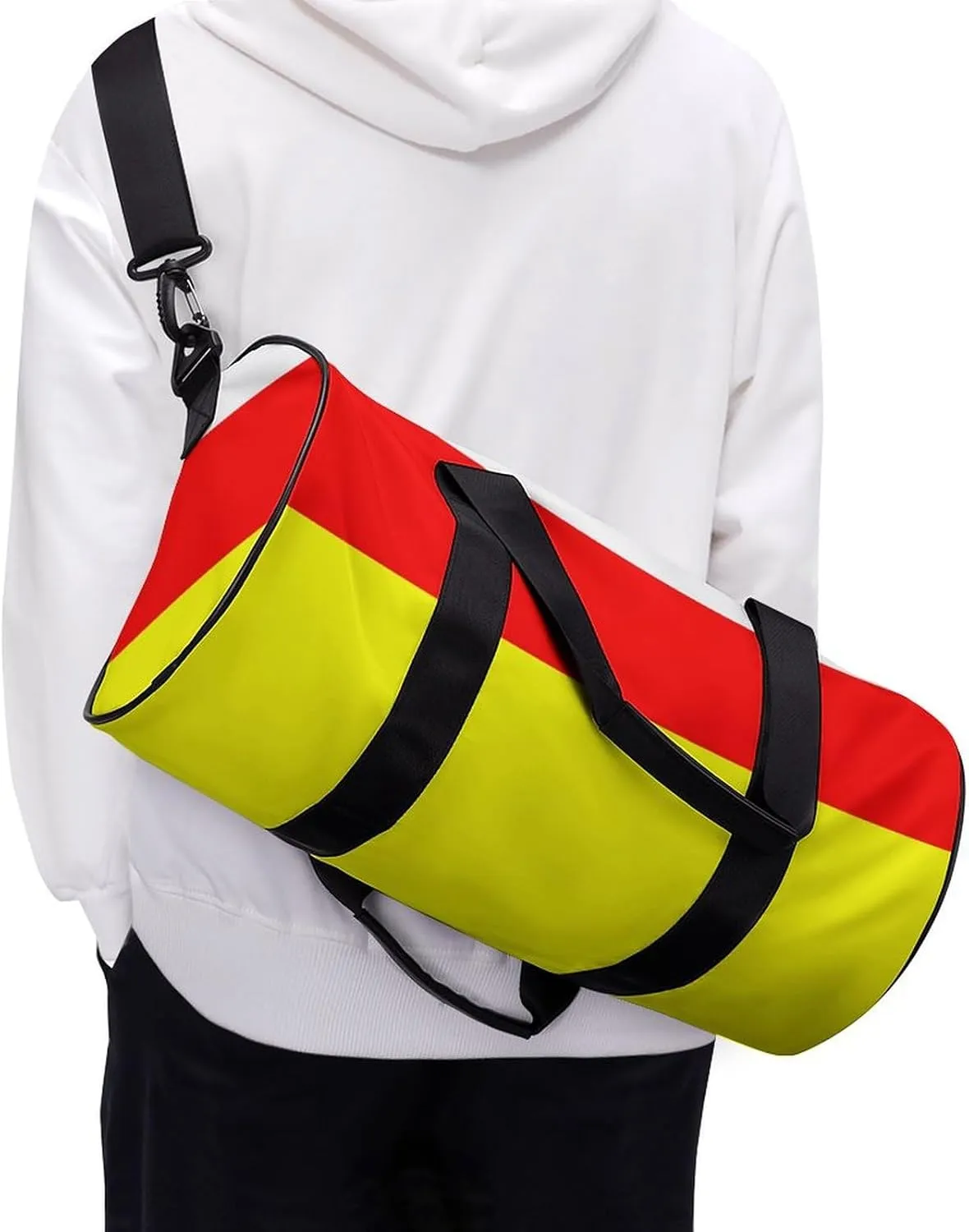 South Ossetia Flag Waterproof Sports Duffel Bag with Dry Wet Separation for Gym Beach Travel