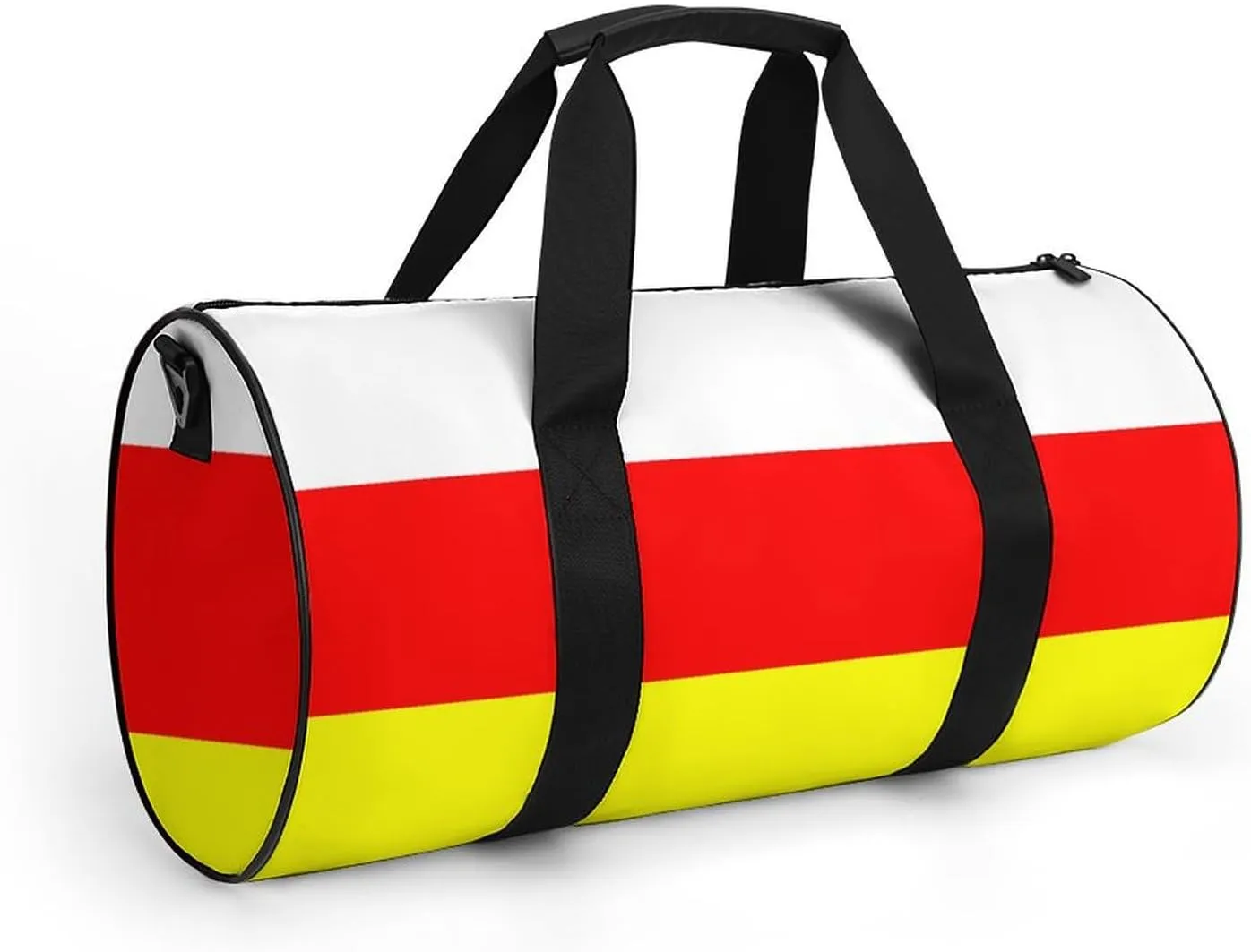 South Ossetia Flag Waterproof Sports Duffel Bag with Dry Wet Separation for Gym Beach Travel