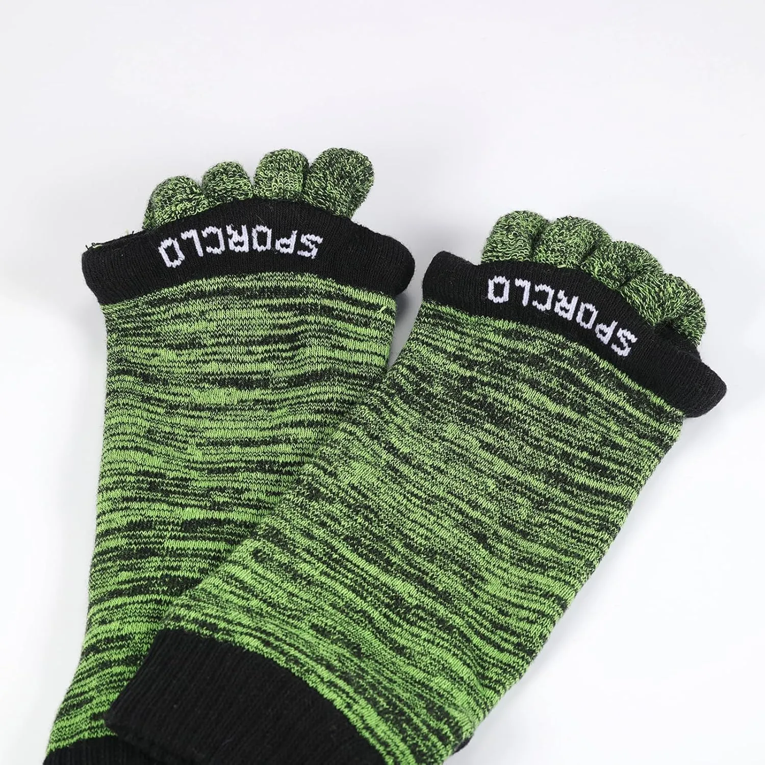 SPORCLO Toe Separator Socks for Men Women Comfy Foot Alignment Sock Massage Cotton Bunion Socks Yoga Sports GYM