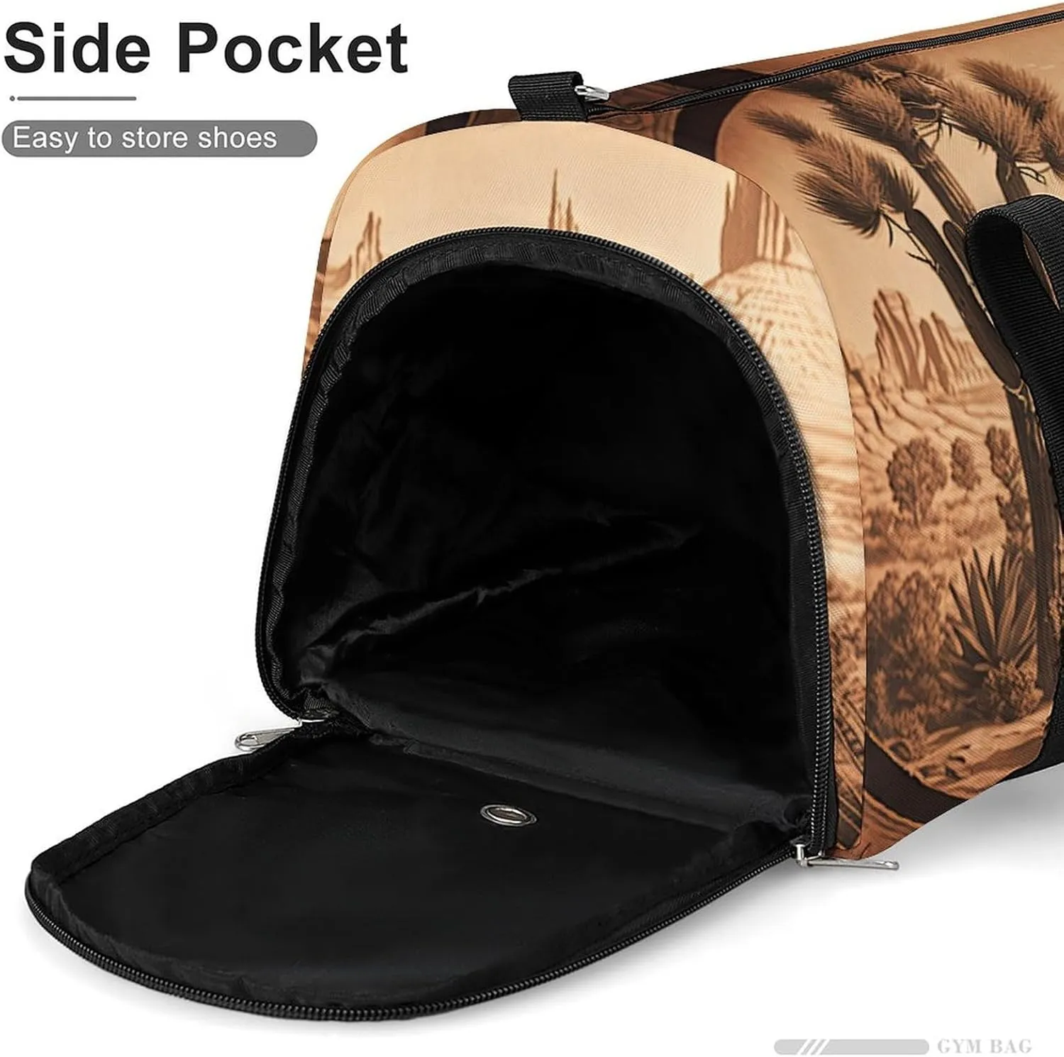 Sport Gym Duffel with Shoe Compartment Wet Pocket, Native-american-western Shoulder Travel Bag for Women Men, style-3